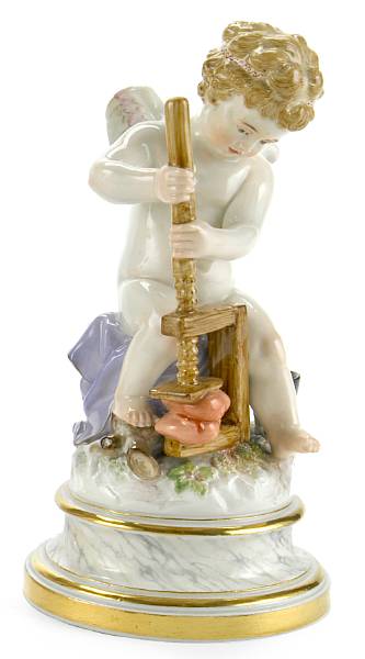 Appraisal: A Meissen porcelain figure of Cupid late th early th