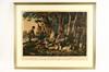 Appraisal: LITHO HANDCOLORED - Currier Ives 'Camping Out - Some of