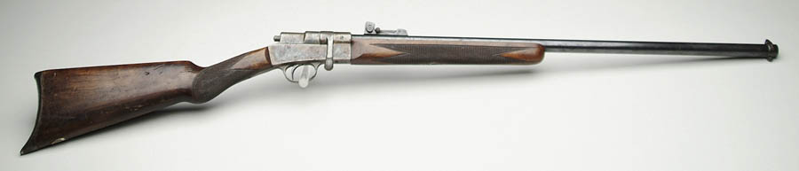 Appraisal: AUSTRIAN ANTIQUE SINGLE SHOT RIFLE Written on top slide Manufacture