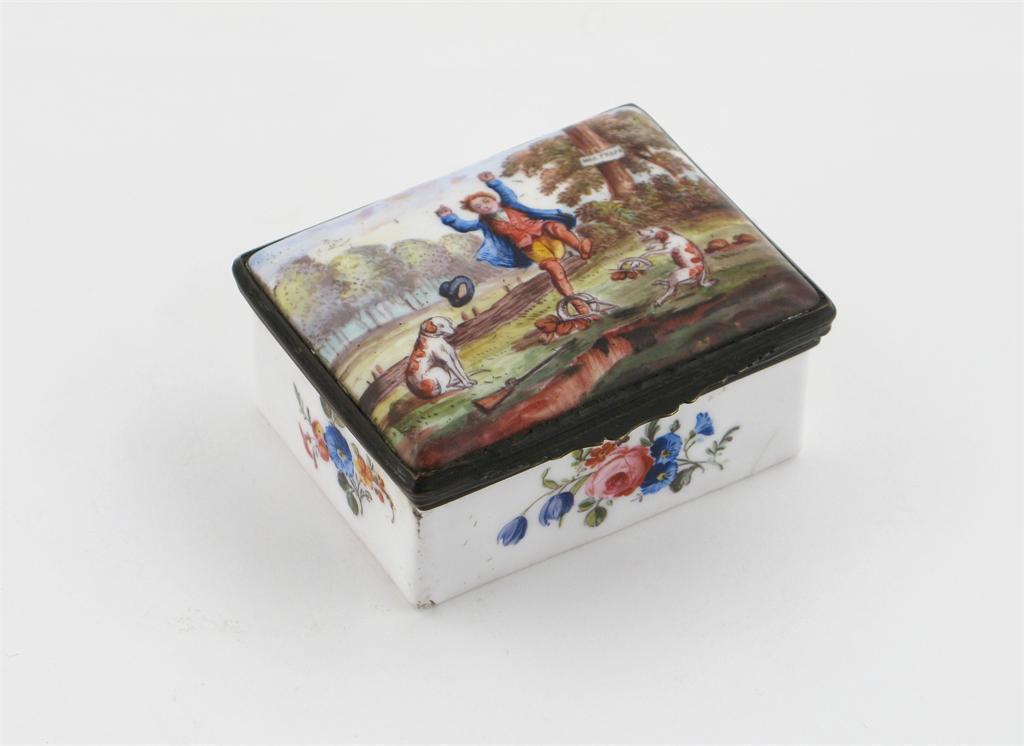 Appraisal: An unusual enamel snuff box