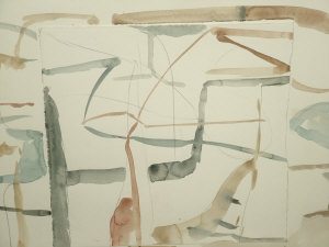 Appraisal: Maurice Cockrill RA b - Untitled abstract composition pencil watercolour