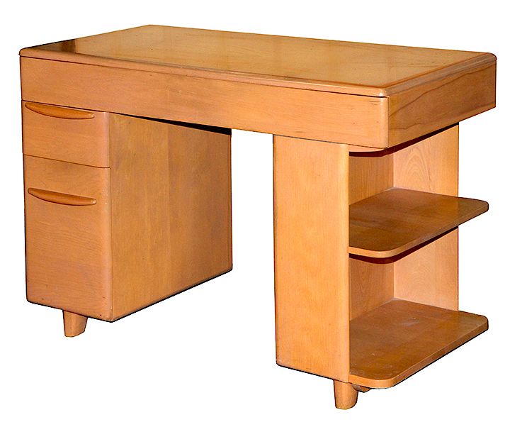 Appraisal: MID CENTURY DESK A HAYWOOD-WAKEFIELD DESK BEING SOLD BY ITS