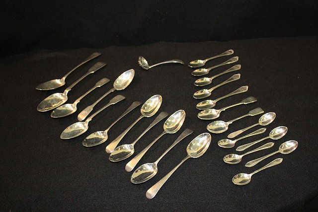 Appraisal: A COLLECTION OF SILVER FLATWARE to include a silver sifter