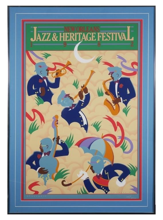 Appraisal: New Orleans Jazz Festival limited edition poster by St Germain