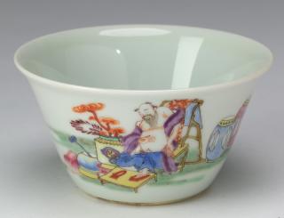 Appraisal: Chinese 'Zhongli Quan' cup Yongzheng mark Chinese wine cup decorated