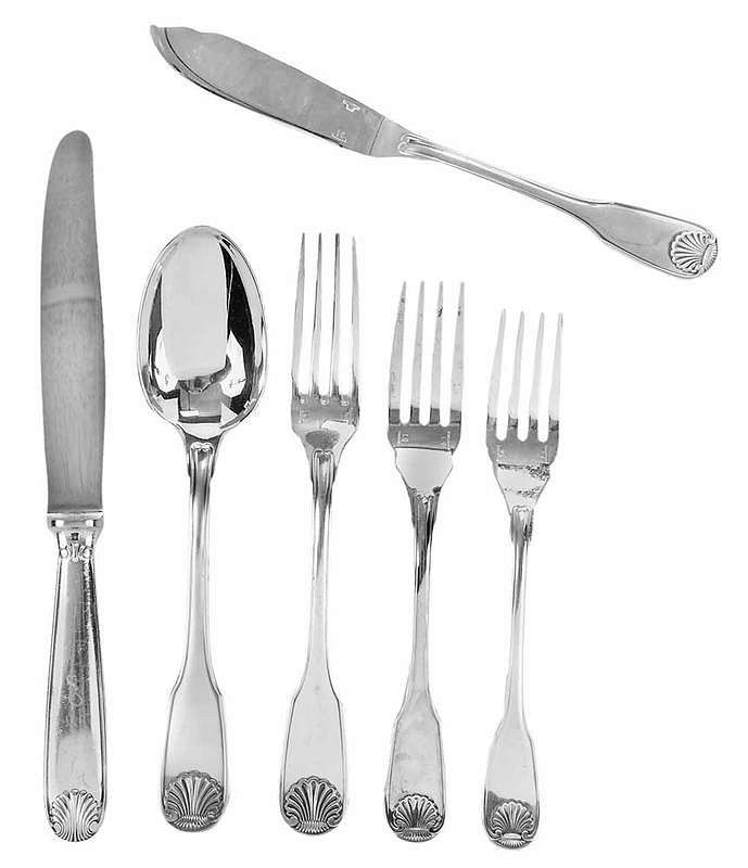 Appraisal: Christofle Silver Plate Flatware pieces French - Vendome Arcantia pattern