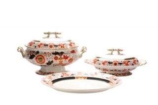 Appraisal: Group Ashworth Ironstone Imari Serving Pieces G L Ashworth Bros