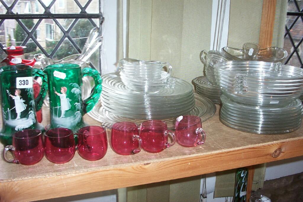 Appraisal: A quantity of th century and other glassware including a