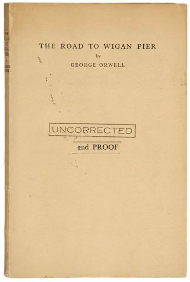 Appraisal: ORWELL George The Road to Wigan s Pier London Victor