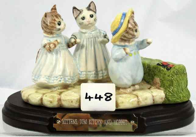 Appraisal: Beswick Beatrix Potter Tableau Mittens Tom Kitten and Moppet limited