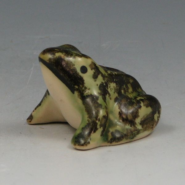 Appraisal: Brush McCoy miniature frog figurine Unmarked Mint long by tall