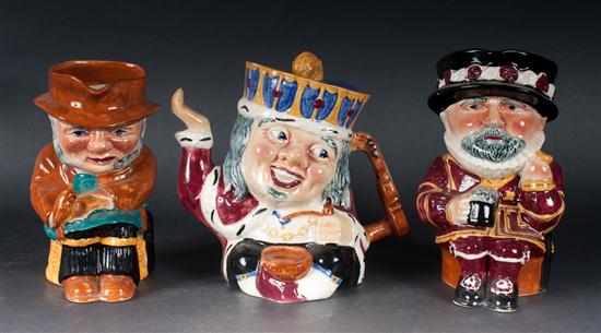 Appraisal: Three ''Shorter'' toby jugs ''Gardener '' ''Old King Cole ''