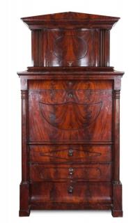 Appraisal: A Biedermeier Secretaire a Abattant Height x width x depth