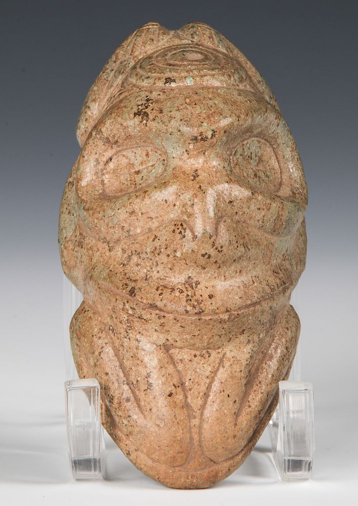 Appraisal: Taino Frog- Like Man In Transition - Ce Taino Full