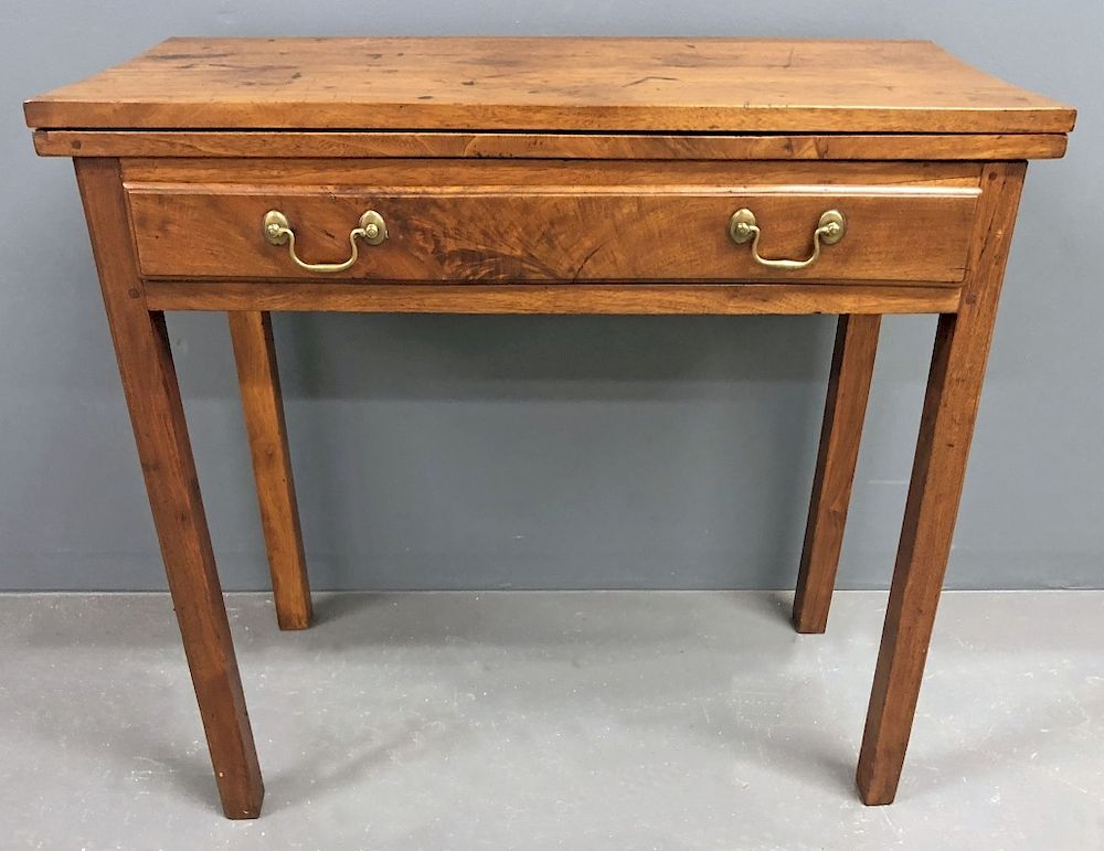 Appraisal: Pennsylvania Chippendale Walnut Gaming Table Pennsylvania Chippendale walnut gaming table