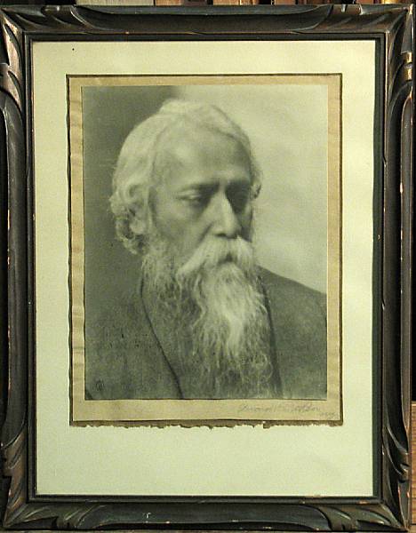 Appraisal: Edward R Dickson American - Portrait of Rabindranath Tagore Platinum