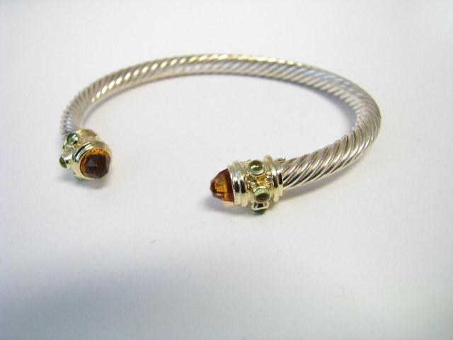 Appraisal: David Yurman Citrine Renaissance cable bracelet K yellow gold and