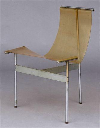 Appraisal: KATAVOLOS LETTELL KELLEY PLASTIC CHROME-PLATED AND PAINTED STEEL SIDE CHAIR