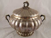 Appraisal: An Italian grade silver tureen and cover of bombe form