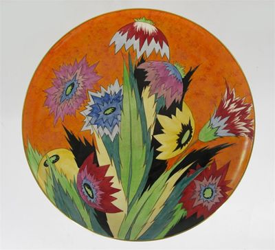 Appraisal: Anemone' a rare Carlton Ware wall charger pattern no printed