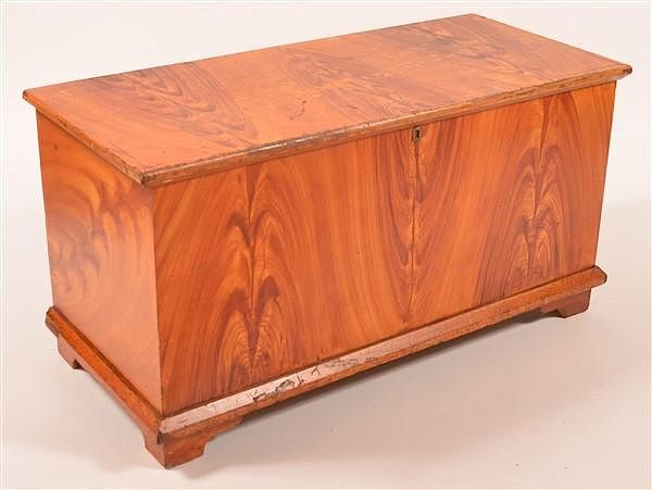 Appraisal: Lancaster County PA Flame Grain Blanket Chest Lancaster County Pennsylvania