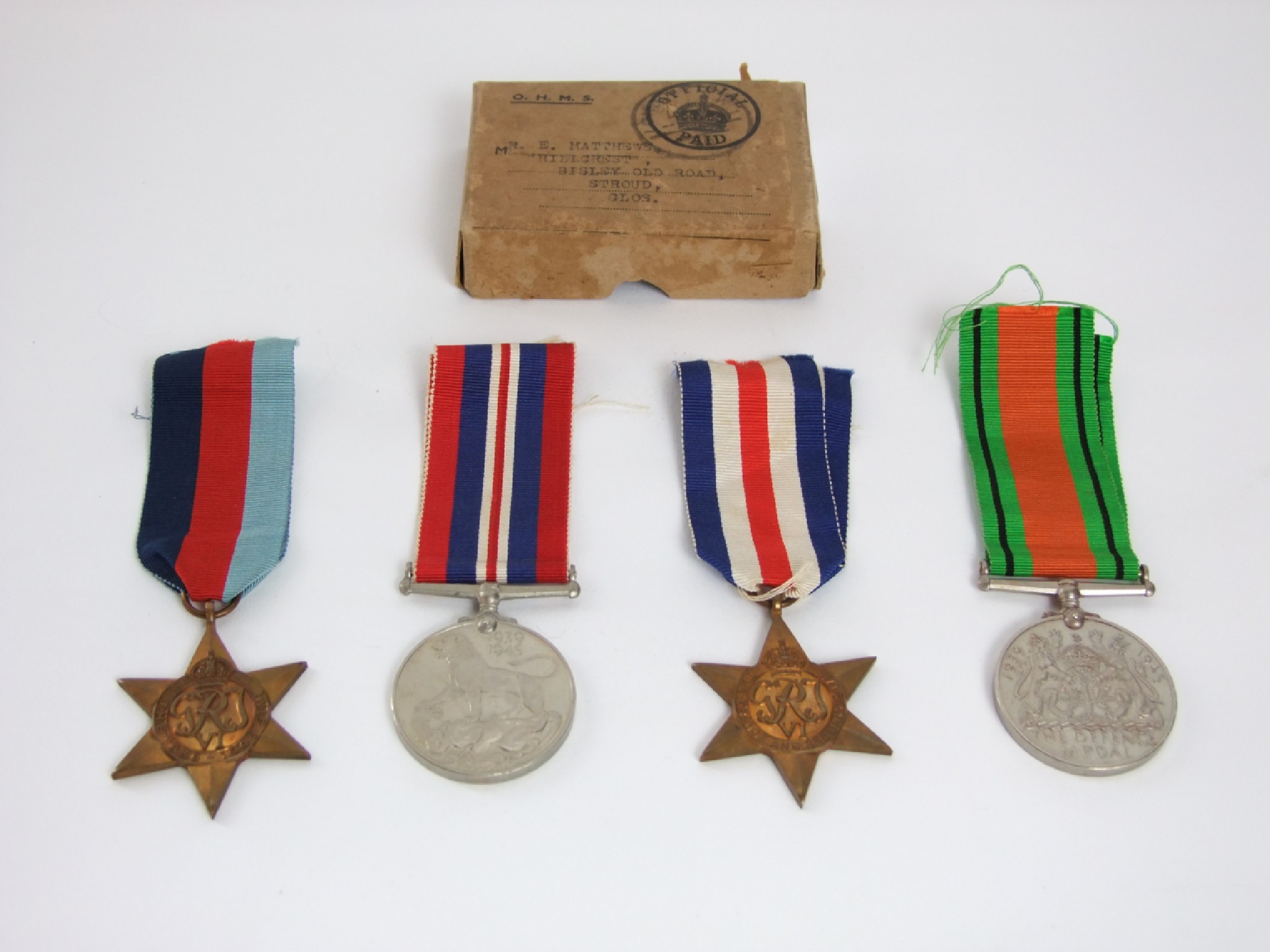 Appraisal: A - War medal Defence Medal France Germany - Star