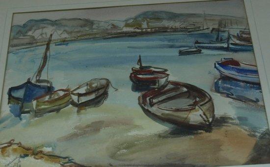 Appraisal: English School Fishing boatsindistinctly signedwatercolour cm x cm x