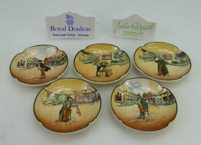 Appraisal: Royal Doulton series ware set of Dickensware shaped dishes Royal