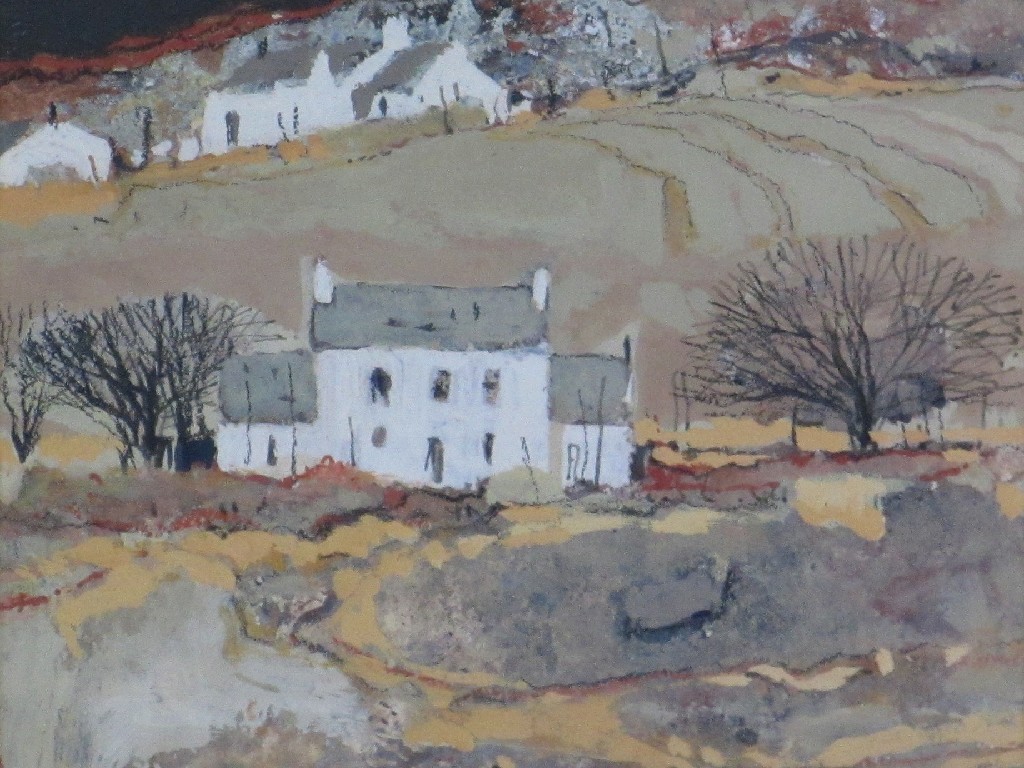 Appraisal: GORDON H WYLLIE RSW - HILL FARM Gouache and acrylic