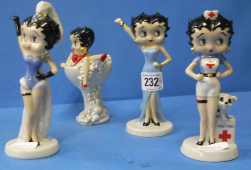 Appraisal: Wade Betty Boop Figures Nurse Viva Las Vegas Cheers Years