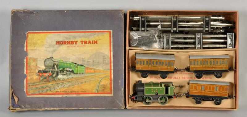 Appraisal: Hornby O-Gauge Passenger Train Set English Pre-war Includes LNER clockwork