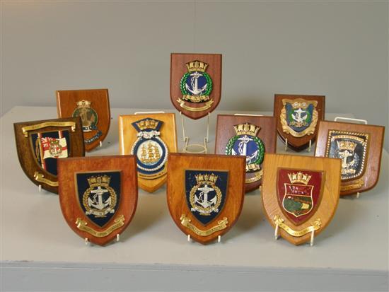 Appraisal: Royal Naval Association plaster crests Margate Woking Sidcup Dartford Kingston