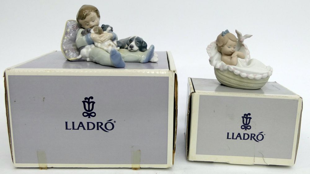 Appraisal: LOT OF LLADRO SPANISH PORCELAIN CHILDREN FIGURES A lot of