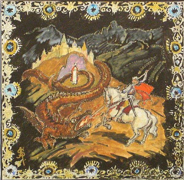 Appraisal: Anatolio Sokoloff Russian - St George and the dragon signed