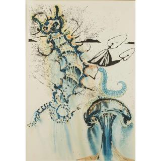 Appraisal: Salvador Dali Reproduction Lithograph Framed color lithograph based on the