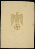 Appraisal: IMPORTANT LOT OF SIX NAZI GERMAN AUTOGRAPHS INCLUDING HITLER GOERING