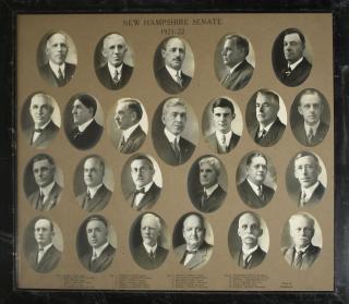 Appraisal: Framed Framed Image Of New Hampshire Senators Identified Photo By