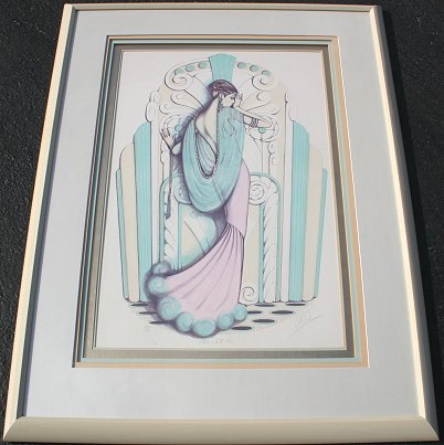 Appraisal: MARY VICKERS ALL ABOUT LOVE SERIGRAPH Signed titled and numbered