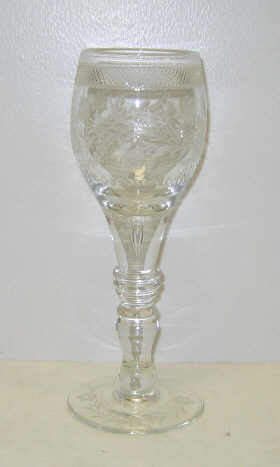 Appraisal: PAIRPOINT CUT GLASS LARGE GOBLET Signed on bottom J Cummings