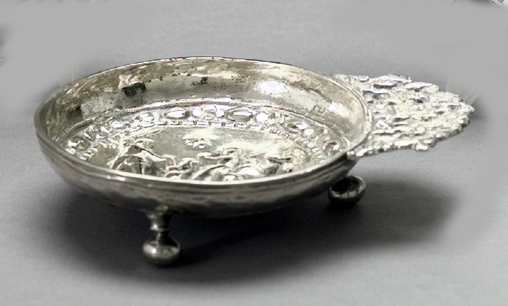 Appraisal: Continental Silver Ball-Footed Tastevin second quarter th century the cavetto