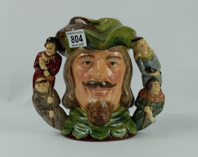 Appraisal: Royal Doulton large two handled character jug Robin Hood D