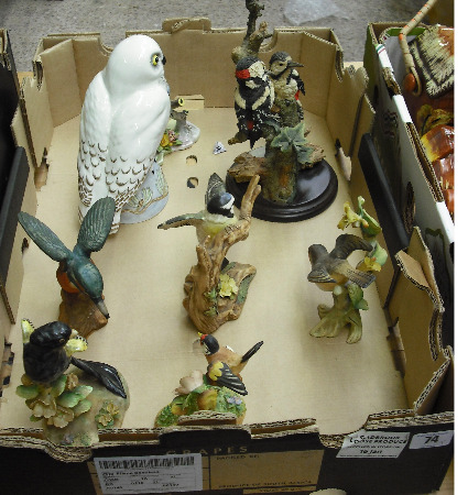 Appraisal: A Collection of Pottery Birds Including Crown Staffordshire Country Artists