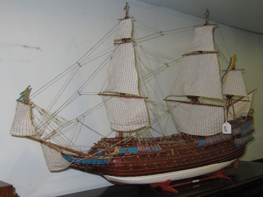 Appraisal: Model galleon 'The Vasa'