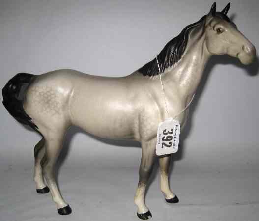 Appraisal: Beswick Dapple Grey Swish Tail Horse Matt nip to hoof