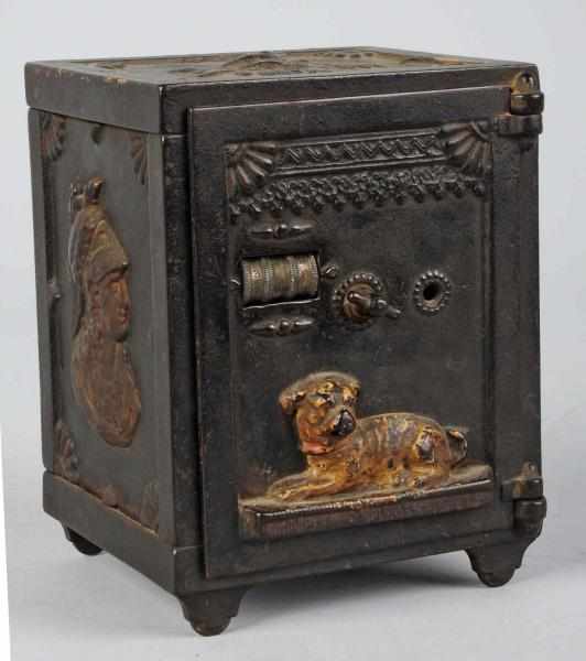 Appraisal: Cast Iron Watch Dog Safe Mechanical Bank Manufactured by J