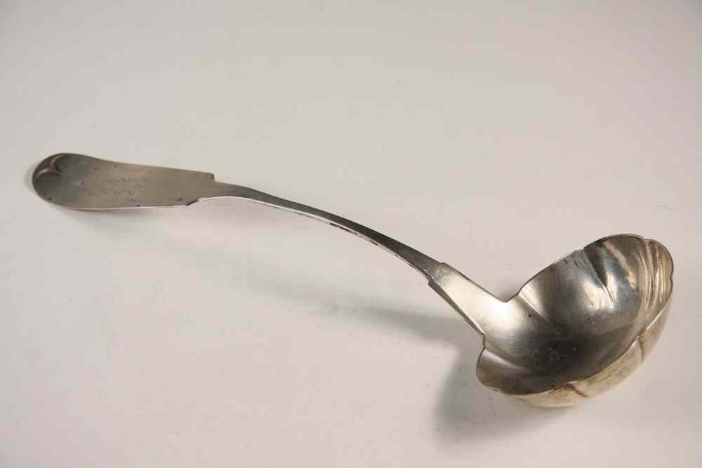 Appraisal: COIN SILVER LADLE - Mid th c American Coin Silver