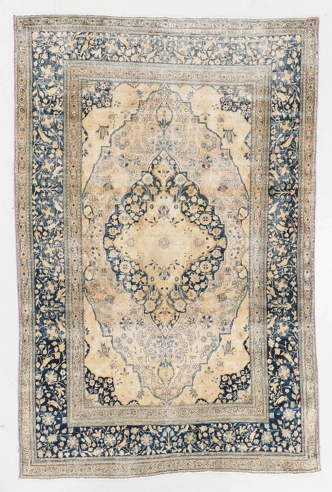 Appraisal: Antique Mohtasham Kashan Rug Persia ' '' x ' ''