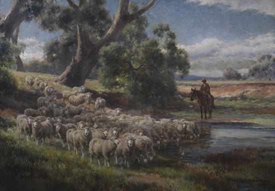 Appraisal: J H Scheltema - Off the Beaten Track oil on