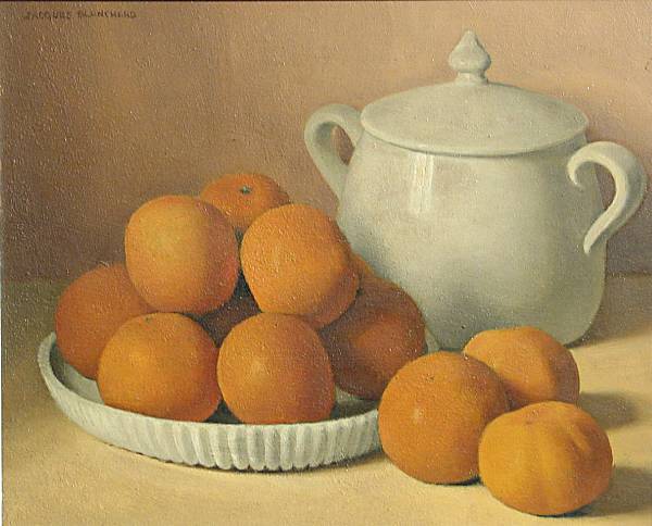 Appraisal: Jacques Blanchard French born Still life with clementines signed 'Jacques