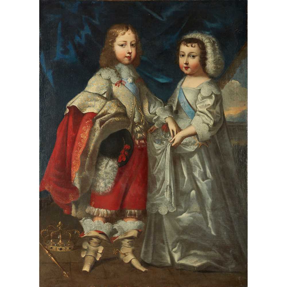 Appraisal: CIRCLE OF THE BEAUBRUN BROTHERS PORTRAIT OF KING LOUIS XIV